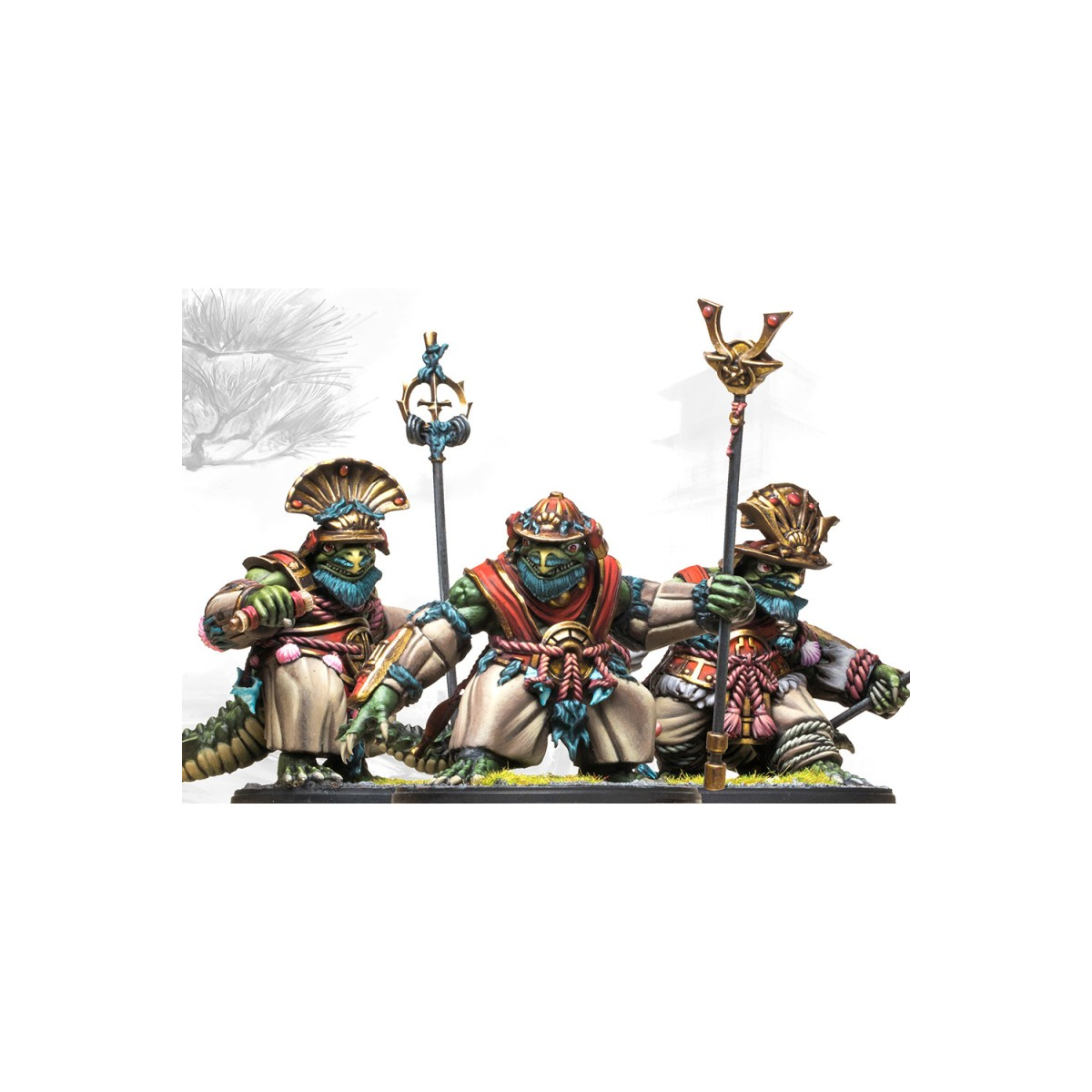 Conquest - Yoroni - Kappa Bushi Figuren vor miniatuur spel